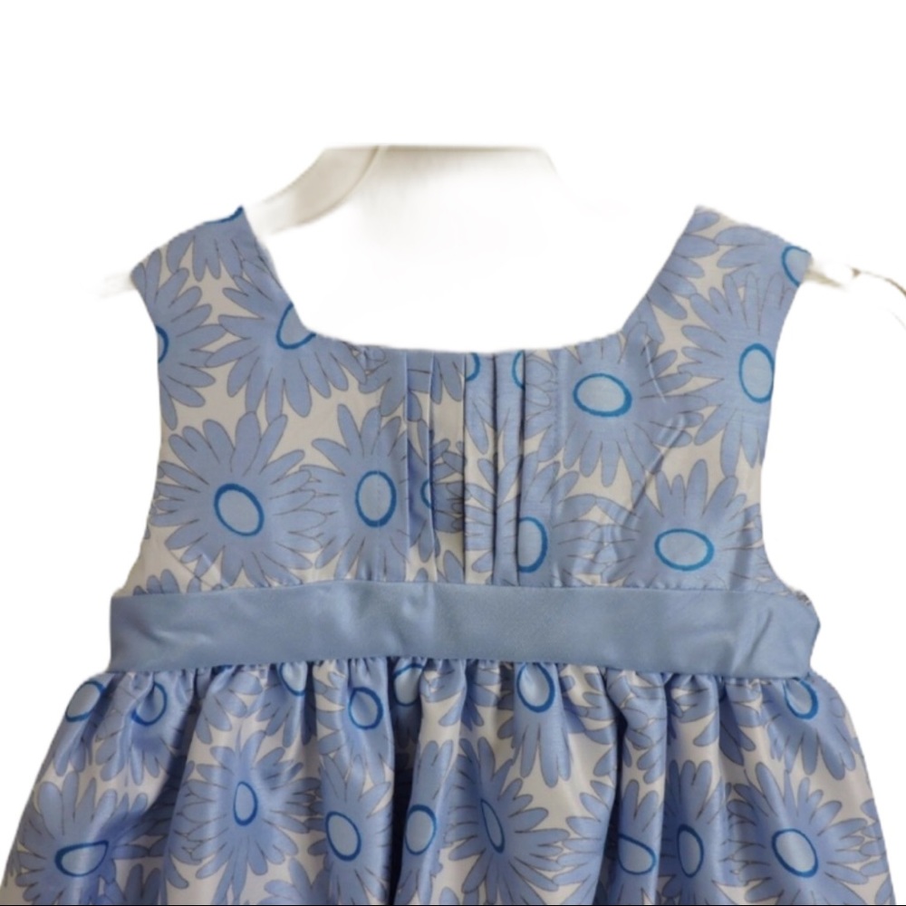 George Toddler Dress Baja Blue Flowers 24M - Picture 2 of 5